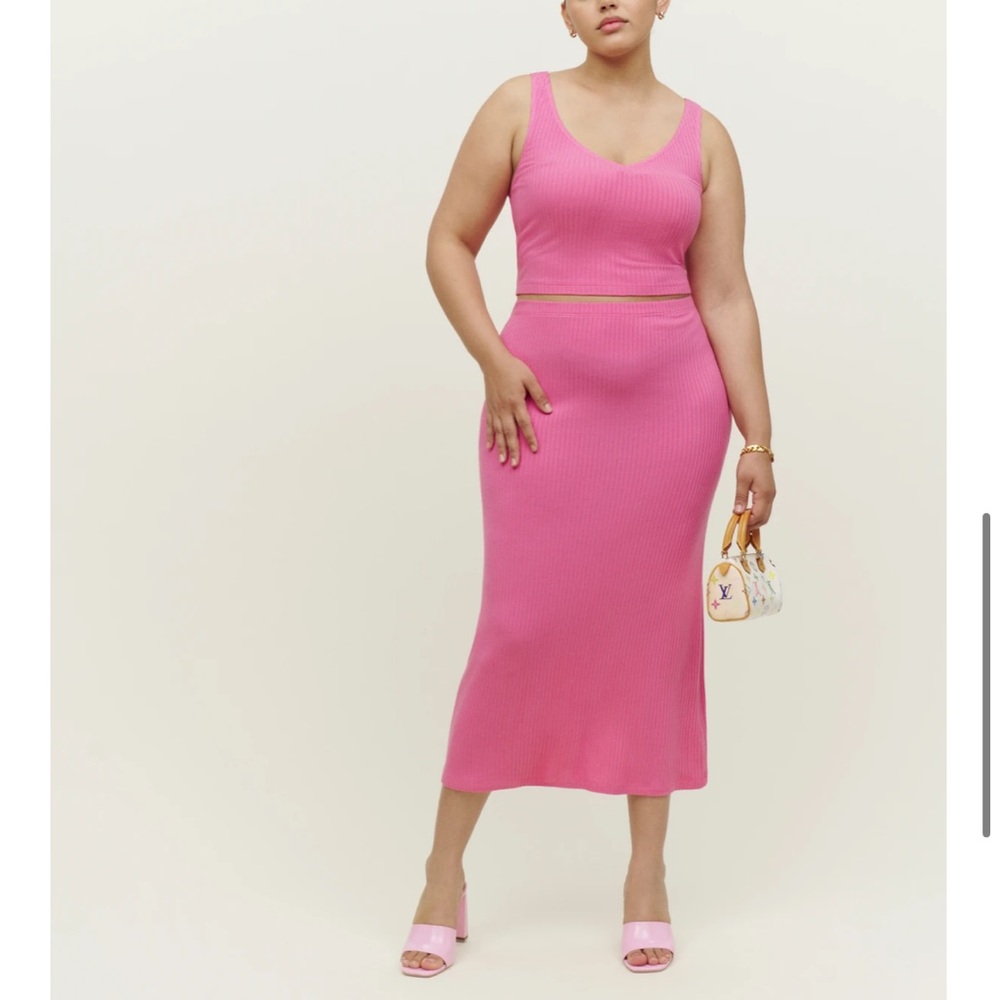 Reformation Emily knit two piece NWT